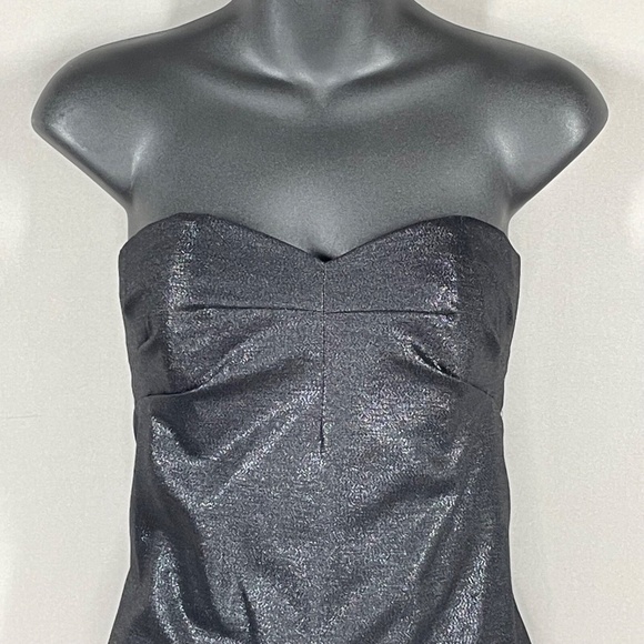 NEW Robert Rodriguez Dress Womens 10 black designer cocktail strapless - Picture 2 of 10